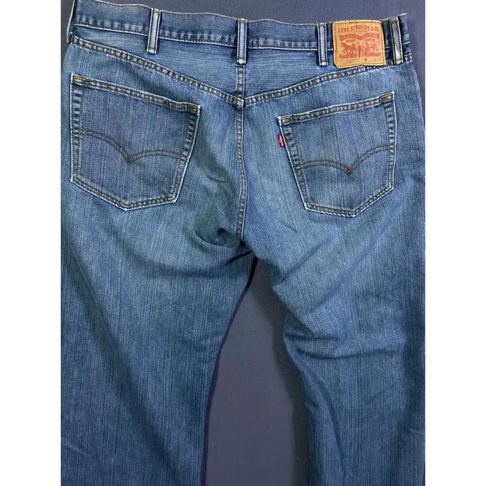 Levis 559 Jeans Mens Fits 39x32 Blue Relaxed Straight Denim Tag 38 x 32